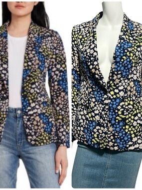 Riley & Rae Anastasia Floral Print Blazer 2 NWT